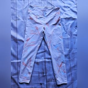 Fabletics Floral Leggings, Size M